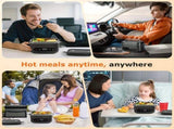 1.2L Electric Lunch Box 12000mAh Portable Food Warmer 5-Sided Heat Auto Temp AU V1232-WCJRQ001