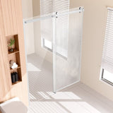 VEVOR Frameless Shower Door 58-59" x 75" SGCC Tempered Glass 5/16" Chrome V952-WBKSYMTLYSM8XN0RUV0