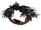 Halloween Wreath Bowknot Crow Garland Decoration Home Door Hallway Hanging Wreath V1294-YM0706-3115230075811