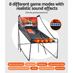 Basketball Arcade Game Electronic Scorer 8 Games Double Shoot Black GAME-BAS-210-BK