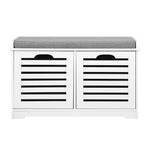 Artiss Shoe Rack Cabinet Bench White Caye FURNI-F-SH127-WH-GY