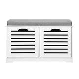 Artiss Shoe Rack Cabinet Bench White Caye FURNI-F-SH127-WH-GY