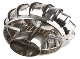 4.33in Stainless Steel Roof Ventilator - Silent, Automatic Wind Turbine Air Vent V1366-AZ2-W-14407