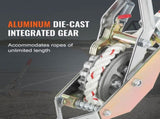 Rope Puller, 3/4 Ton Pulling Capacity, with 30.48 m of 15 mm dia. Rope, 2 Hook, Come Along Winch, V952-DLSJXQ34T100P5QJIV0