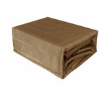 Golden Brown 800TC Luxury Cotton Self-Stripe Sheet Set King 40 cm Wall King V442-ATX-SHEETS-800TCSELFSTRIPE-GBROWN-KI