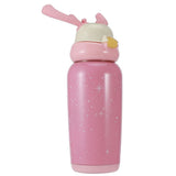 Portable Cute Stainless Steel Thermal Insulation Water Bottle with Straw for Children 500mlPink V1294-YM0901-3117200122913