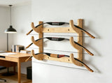 Bow Rack, Wall Mount Sword Holder, Wooden Wall Mount Bow Hanger Heavy Duty Archery Bows Wall Holder V1189-LWWAL-20260401-07096