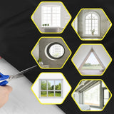 Blackout Curtain DIY Portable No-Drill UV Protection with Star and Moon Print, 145400cm V1188-MS-325-1288