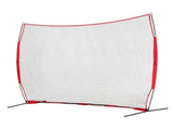 Barricade Backstop Net, 12x9 ft Ball Sports Barrier Netting, Portable Practice Equipment with Carry V952-DQW129YC0000YT8NIV0