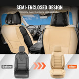 Seat Covers, Universal Car Seat Covers Front Seats, 2pcs Faux Leather Seat Cover, Semi-enclosed V952-ZTMSPGQHGTYX33H2BV0