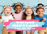 16 PCS Hair Tinsel Extension and 1 PC Halloween Headband V1259-DP01-A-1496