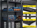 Giantz Garage Shelving 1.8X0.9m Warehouse Rack Storage Shelves Workshop Racks Steel WR-F-09040R-180BK