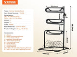 Freestanding Saddle Stand, 30 x 30 x 68.5 in, 3 Tiers Saddle Rack, Heavy Duty Saddle Blanket Holder V952-MAJLS3030685HTNTLV0
