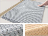 Soft Microfiber Farmhouse Bathroom Rug Washable Kitchen Mats Woven Non Slip Small Bath Mat with Pure V1188-ZC-DP-249