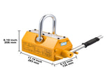 Permanent Magnetic Lifter, 1000 kg Pulling Capacity, Heavy Duty N42 Neodymium Lifting Magnet with V952-UXYCXP2200LBZMF3L001V0