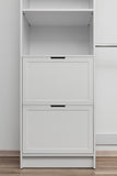 BASEL WALK IN WARDROBE KIT - WHITE - HAMPTONS - PULL BLACK V164-ECW5H03B