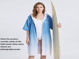 2 pack Quick Dry Microfiber Surf Poncho Towel- Hooded Changing Robe with Zipper V888-ELOSUNG56320-1
