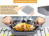 Airfryer accessories - Silicone baking dish - 2 pieces - Hot air fryer - Baking tins - Baking paper V1188-NK-BOL-166