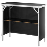 Folding Portable Bar Table, Tradeshow Podium Table for Indoor, Outdoor, Party, Picnic, Exhibition, V952-LSZST20ZDSZJN1VEHV0