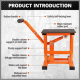 HORUSDY 220Lbs Motorbike Jack Lift Crank Lift Manual Repair Clean Hoist Table V465-86333