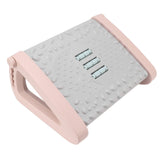 Under Desk Footrest 6 Height Adjustable Ergonomic Foot Stool with Massage Texture and Roller for V1294-YM0703-3116230002713