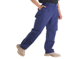 FR Pants for Men, 100% Cotton, Flame-Resistant Cargo Pants with Multi-Pockets and Elastic Waist, V952-HJZRKZCMSLSMS20ED001V0