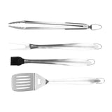 4 Piece Stainless Steel BBQ Grill Tool Set, Heavy Duty Rust Resistant Utensils for Camping, Outdoor V1189-LC-HW-00502