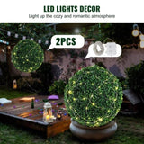 Artificial Topiaries Boxwood Trees, , Ball-Shape Faux Topiaries Plant, All-year Green V952-RGZWXJQ20YC04FIJEV0
