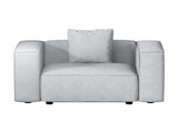 Artiss Modular Sofa Chaise Set 1-Seater Grey SBED-E-FA-02-GY-AB