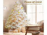 Jingle Jollys Christmas Tree 2.1m 1000 White Tips Xmas Tree Decorations XM-TR-WELL-7F-WH