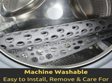 Non Slip Shower Mat with Suction Cups and Drain Holes, 30x17 in Soft Machine Washable Bathtub Mat V1370-AZ4-00439