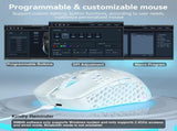 SOLAKAKA SM600 Honeycomb Shell Gaming Mouse Wireless,white V1300-SM600-WHITE