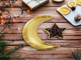 Ramadan Serving Tray with Crescent Moon and Star Food Tray Muslim Islam Mubarak Food Tray for Party V1294-YM0721-10127254
