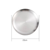 SOGA 23cm Premium Silver Grilling Plate Durable Heat Resistant, Perfect for BBQs and Outdoor Cooking VICPLATE54