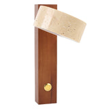 Rotating Stone Wall Sconce with Switch LED Warm Light Adjustable Angle Rustic Industrial Wall Lamp V1294-YM0901-3119250032812