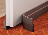 6Pack Door Draft Stopper, Door Sweep, Weather Stripping Seal Self-adhesive silicone under door draft V1107-125-68672-BLK-6PACK