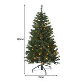 Christabelle 137cm Pine Slimline Christmas Tree with LED Lights 112_HZGS45