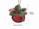 10pcs Xmas Ball 8cm Exquisite Compact Xmas Cloth Ball for Home Holiday Party Wedding Ornament V1294-YM0901-210713XU1045