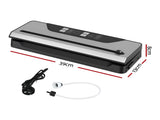 Devanti Food Vacuum Sealer Machine Auto Seal Slide Cutter 9 Modes Marinate Black FVS-32-PKL-BK