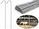 50Pcs Chain Link Fence Wire Ties, 7.87 9 Gauge Heavy Duty Aluminum Ties Hook for Chain Link Fence, V1192-AZ-W-17445
