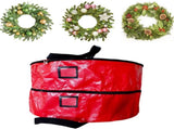 Double Layer Christmas Wreath Storage Bag Large Capacity Wreath Storage Container Wreath Storage Box V1294-YM0523-10321917