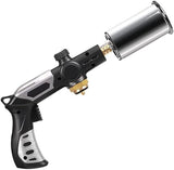 High-Temperature Propane Torch with Adjustable Flame, Instant Ignition & Safety Lock for BBQ, V1107-CS-GWBWPQ