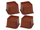 4PCS Heavy Duty Bed Chair Riser L Shaped 6in Anti Slip Furniture Extra Raiser for Bedroom V1294-YM0703-3114230002811