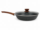 28cm PFOA Free Non-Stick Saute Pan with Lid, Marble-Effect Non-Stick Coating, Induction Compatible, V1181-CV0053-NEW
