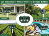 Ultrasonic Pest Repeller Solar Powered Outdoor,Cat Repeller Outdoor,Solar Animal Repeller Ultrasonic V1366-AZ2-W-05558