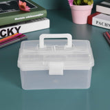 Transparent Storage Box, Clear Storage Latch Box Plastic Container Plastic Carrying Case with Handle V1189-LWWAL-20260401-06874