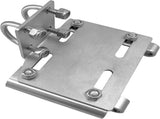 Stainless Steel Horizontal Stanchion Rail Mount Anchor Bracket, Fluke Bracket Rugged Durable High V1259-DP01-A-1314
