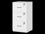 Levede File Cabinet 3 Drawers Filing Storage Cabinet HO0607-WH-AU