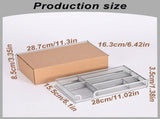 Desk Drawer Organizer, Small Metal Mesh Drawer Organizer Tray, Office Pencil Drawer Organizer V1369-AZ3-W-14498