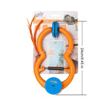 Interactive Door Clip Cat Toy with Bouncy Spring and Replaceable Teaser Tail Self-Play Entertainer V1341-ZY-JW7XP3JB-ORANGE